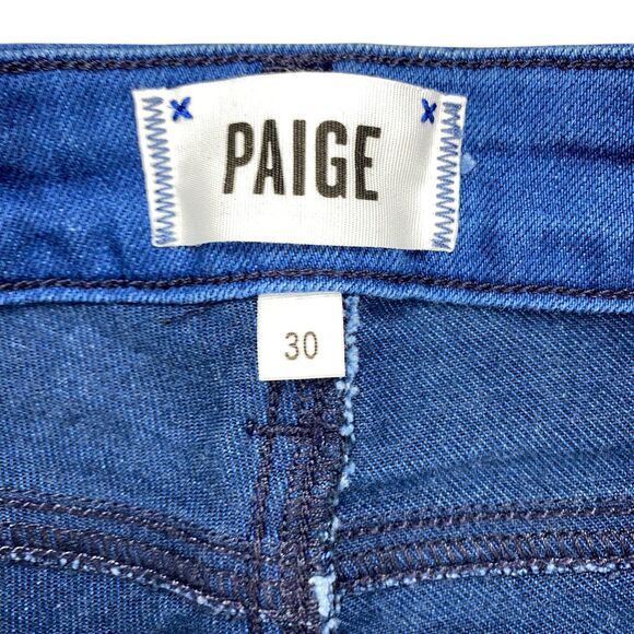 PAIGE Verdugo Ultra Skinny Blue Jeans Pants Women’s Size 30 Made in USA - Picture 4 of 16